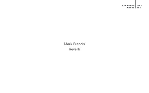 Mark Francis - Reverb