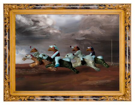 Das Epsom Derby Pferderennen - Theodore Gericault