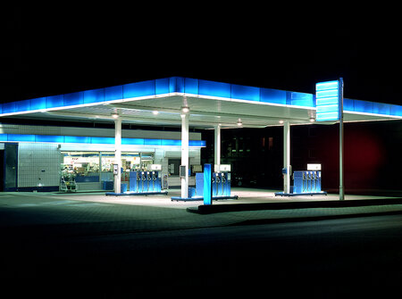 Tankstelle - blau