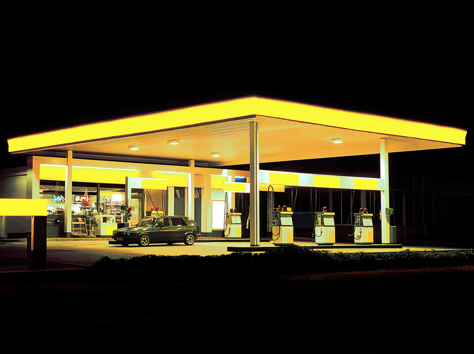 Tankstelle - gelb
