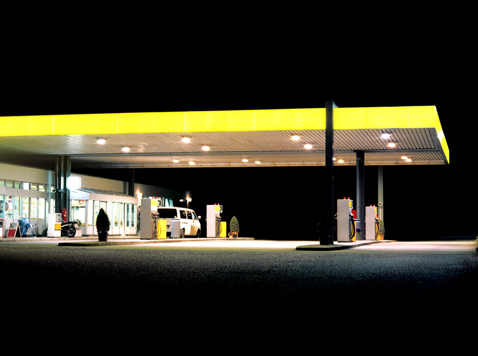 Tankstelle - gelb / schwarz