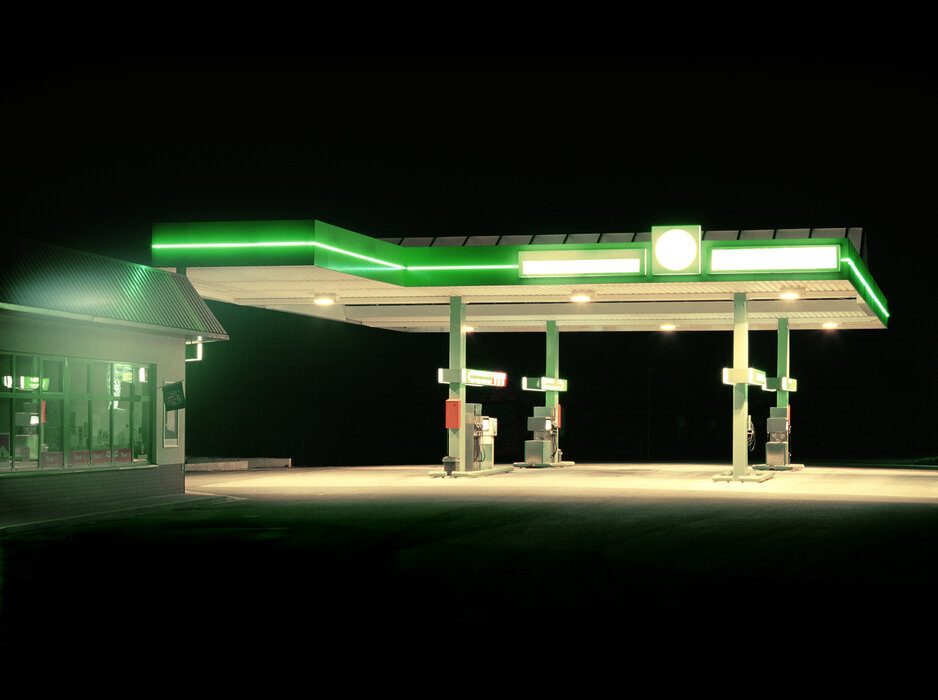 Petrol Stations - green / white / green