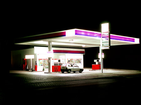 Tankstelle - lila