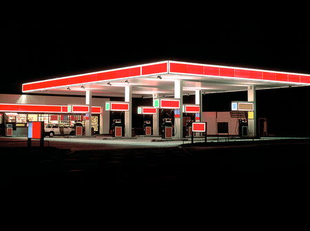 Tankstelle - rot
