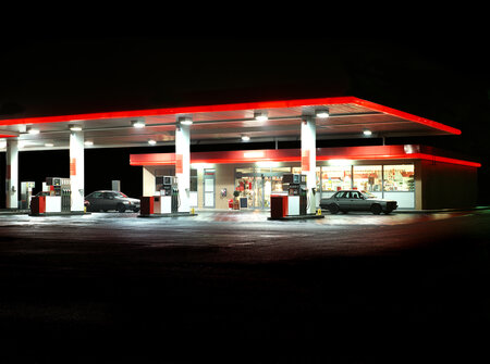 Petrol Stations - red / white / red