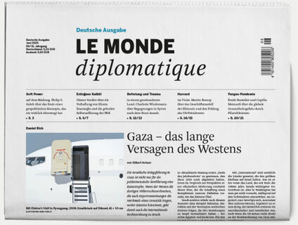 Daniel Rich illustrates the current German print edition of LE MONDE diplomatique