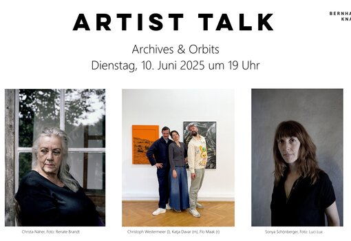 Artist Talk zur Ausstellung Archives & Orbits
