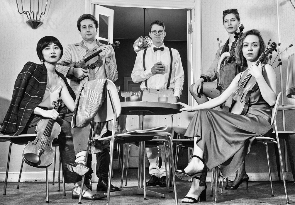 Karsten Schmidt-Hern und das Malion Quartett zu Besuch in der Galerie