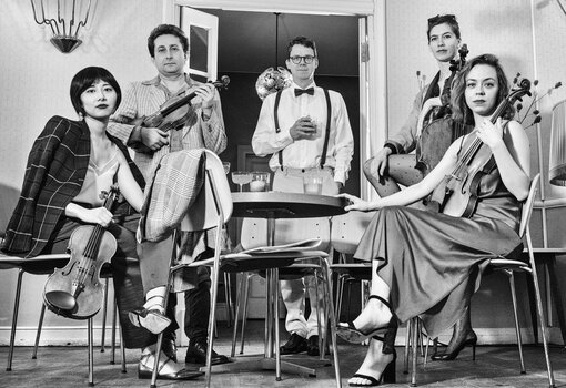 Karsten Schmidt-Hern und das Malion Quartett zu Besuch in der Galerie