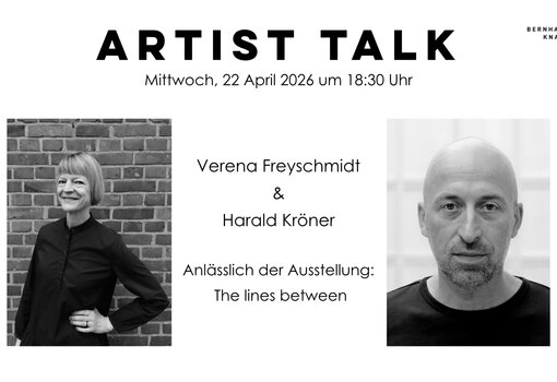 Artist Talk: Verena Freyschmidt und Harald Kröner im Gespräch